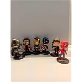 Thor Ironman Kaptan Amerika Batman Superman Fig&uuml;r 6'lı S&uuml;per kahraman Fig&uuml;r Seti