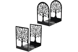 FEYIUBMEN Fermalibri stabili in due aste in acciaio nero – Pratico accessorio per la vostra casa