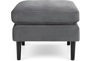 Julian Bowen Otomana Monza, terciopelo gris oscuro