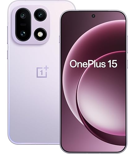OnePlus 15 Dual-SIM 512GB ROM + 16GB RAM 5G Smartphone (Sand Storm