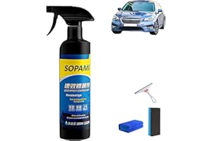 LEXTEX Sopami Car Coating Spray, Waterless Car Wash Quick Effect Coating Agent, Multi-functional Coating Renewal Agent Polish Spray, Long-Lasting Protection Improves Clarity and Visibility(1pc)