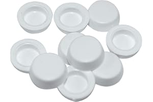 ABDECKKAPPEN SN-TEC Abdeckkappe für Fensterbankschraube/Duschen weiß (50 Stück)