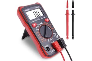 Digital Multimeter Voltmeter Strommessgerät mit Viele Messbereiche, BEVA Multifunktionstester, der AC/DC Voltage, AC/DC Current, Widerstand, Diode und Durchgangsprüfung mit Großes LCD Anzeige