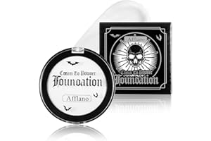 CYPEDO body paint Weiße Gesichts- und Körperfarbe Creme zu Puder Foundation - Mattes Finish, Volle Deckkraft, Ungiftig, Einfach zu Verblenden für SFX, Cosplay, FX Halloween Looks (Clown, Joker, Zombie)