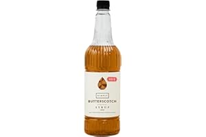 Simply Sugar Free Butterscotch Syrup, Low Calorie, Vegan & Nut Free Flavoured Syrup for Coffee, Cocktails & Baking (1 Litre)