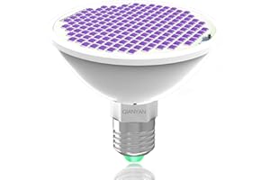 QIANYAN 300nm - 400nm UV LED Glühbirne, UVA UVB UVC Glühbirne für Erhöhungen Chlorophyll, Voll Ultraviolet LED Pflanzenlampe für Zimmerpflanze Blüte, Fruchtbildung, Keimung