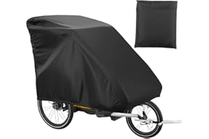 MOLBORY Garage pliable pour remorque de vélo - Housse étanche en Oxford 210D - Housse universelle pour remorque de vélo - Protection UV