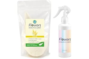 EKO "MADE IN ITALY" Profuma Bucato, Mimosa - Ecologico in polvere, 200g Kit con Spruzzino Profuma Ambiente