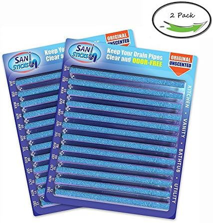Magic Sticks Drain Cleaner and Deodorizer, for All Sink Shower Floor Keeps Drains and Pipes Clear and Odor Remover - As Seen on TV