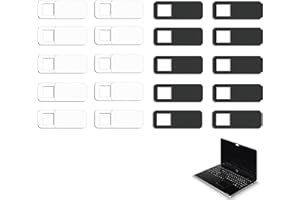 HEMAJI 20 Stück Slider Kamera Cover Slider Kamera Abdeckung für Laptop Schiebe Kamera Abdeckung Schutz der Privatsphäre Zum Schutz von Computerkameras, Handykameras, Tablet-Kameras (schwarz und weiß)