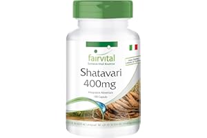 Fairvital | Shatavari 400mg - per 45 giorni - VEGAN - alto dosaggio - 180 capsule - Asparagi racemosus - asparagi indiana