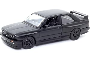 D-Power 1:36 Diecast BMW M3 E30 (1986-1991) Matte Black – Collectible Miniature Car Model