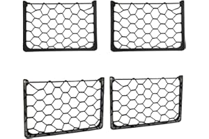 JUTTAUTO 4pcs Campervan Storage Nets Elastic Trunk Storage Bag with Metal Frame Van Storage Nets Pocket Holder Car Storage Solutions Ideas Accessories for Storing Phone Water Bottle Toiletry
