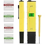 Koopower Digitales pH Messgerät mit LCD-Display, tragbarer Tester/Messer für Aquarium, pH Tester für Urin, pH Wert Meter für 