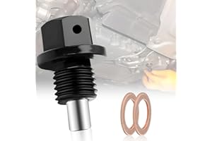 CHRI Vite magnetica di scarico dell'olio, dado di scarico della vaschetta dell'olio, vite per vasca dell'olio, in acciaio inox, con guarnizioni (M12 x 1,5)