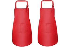 FODLON Grembiule per bambini con tasche, regolabile per bambini, grembiule da chef per ragazzi e ragazze, grembiule da cucina per bambini, grembiule da cucina per bambini, grembiule per artigianato, pittura