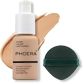 Full Coverage Liquid Foundation Natural Matte Finish, 1 fl oz | Full coverage, shine control for oily skin, moisturizing ligh
