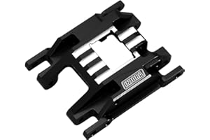 INJORA Placa Protectora CNC Aliuminum Montaje de Transmisión para TRX4M 1/18 RC Crawler Car Upgrade Parts 16g, Negro
