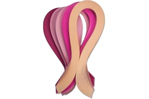 ‎CRAFTREAT CrafTreat Rosa Quilling-Papierstreifen für Bastelarbeiten – 500 Quilling-Streifen 5 mm – Papier-Quilling zum Dekorieren von Karten, Geschenktüten, Bilderrahmen und Scrapbooking