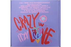JYP Ent ITZY Crazy in Love 1st Album [Yuna Version] CD+Photobook+Photocard+Polaroid+Sticker Pack+Lyric Paper+(Extra ITZY 6 Photocards+Pocket Mirror)