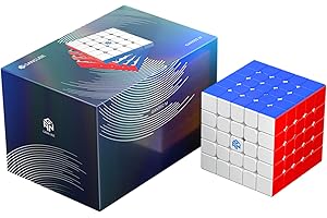 Bukefuno GAN 562 M 5x5 Cube Puzzle Magnétique Sans Autocollant Gan 562M 5x5x5 Vitesse Puzzle GAN562 M Standard Speed Cube Version Givrée