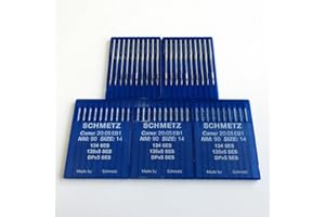 EVERNICE Lot de 50 aiguilles 134 SES 135 x 5 Dpx5 pour machine à coudre industrielle (8/60)