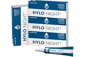 HYLO EYE CARE HYLO Night - 4 Pack - Preservative and Phosphate Free Eye Ointment - Soothes Dry Eyes at Night While Sleeping - 4x5g