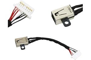 COMPONENTWAREHOUSE Compatible pour Dell Inspiron 7586 7786 2-in-1 Remplacement Dc En Alimentation Chargement Port Prise Cable
