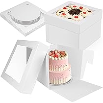 1/3/5PCS Scatole da forno bianche con finestra Scatole di carta per