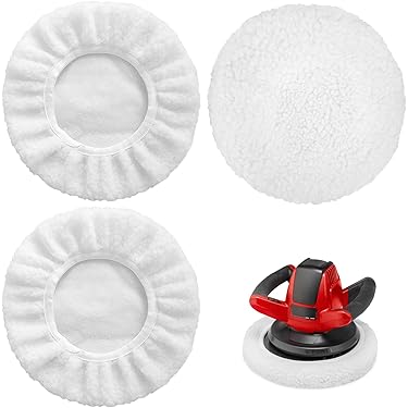 Lochimu 8Pcs 230-250mm Bonnets De Polissage En Microfibre Bonnet Buffing Pad Bonnets De Lustrage