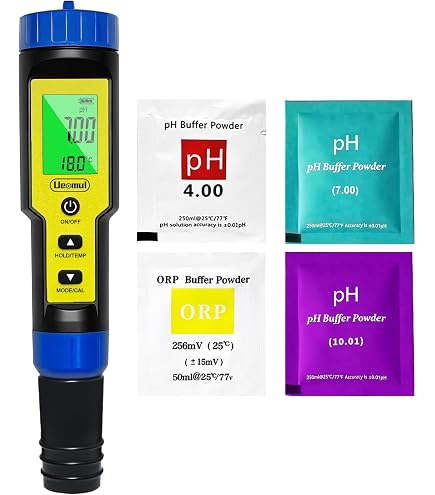 Misuratore PH 5 In 1 Homcoice – Testa Salinità, TDS, EC, PH E Temperatura, Impermeabile IP67 Con Sonda In Titanio, Alta Precisione ATC, Ideale Per Piscine E Acquari