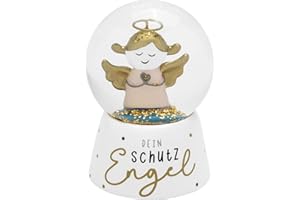 Gruss & CO Traumkugel Dein Schutzengel | Schneekugel mit Glitter, Höhe 6,5 cm | Geschenk, Glücksbringer, Silvester | 74415