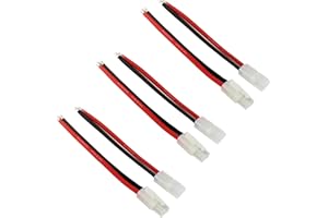 LINSYRC 3 Paare Kompatibel für Tamiya Stecker Batterieanschluss Männlich und Buchse Adapter mit 20CM 14AWG Silikondraht RC Verkabelung