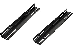 MASTER U-POWER Guías Laterales fijas de Soporte para Armario Rack 19" Negro 450mm