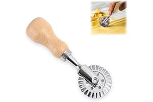 VCSJW Roulette à Pâtisserie,Roulette Coupe Pate Patisserie,Roulette Patisserie,Roue De Coupe-Pâtes,Roulette De Découpe Pour Pâtes à Raviolis Avec Rouleau,Pour La Maison Et La Cuisine