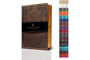 VICTORIA'S JOURNALS Leatherette Vintage Journal Hard Cover Lined Notebook Old Looking Travel Pocket Diary, Mini B6 Size 6.5'' x 4.7''