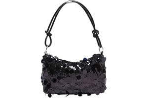 Uwiyo Damen Clutch Glitzer Pailletten, Damen Glitzer Tasche Schultertasche Elegante Abendtasche mit Reißverschluss Handtasche für Prom Hochzeit Party Bankett
