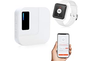 DAYTEE DAYTECH Przycisk alarmowy dla seniorów, połączenie alarmowe Tuya, WiFi, Smart Seniorzy, opaska alarmowa dla starszych pacjentów, niepełnosprawnych, dzieci, 1 opaska ratunkowa SOS, 1 odbiornik (tylko