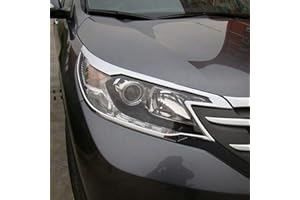 KADORE For Honda CRV CR-V 2012 2013 2014 ABS Chrome Front Headlight Lamp Cover Trims 2PCS/SET