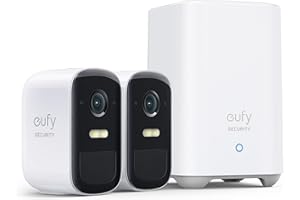 eufy Security eufyCam 2C Pro, Überwachungskamera außen Set 2+1, 2K Auflösung, 180 Tage Akku, Kompatibel mit Alexa und HomeKit, IP67,Gebührenfreie Nutzung