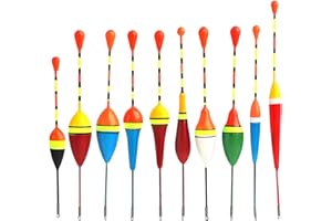ANNLPOY Set de Boyas de Pesca de Madera Ligera para Trucha y Pesca en el Mar, Incluye Flotadores de 1g y 3g, Colores Vivos y Duraderos, Apto para Todo Tipo de Pesca