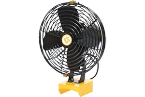 Mellif Cordless Jobsite Fan for Dewalt 20V Max Battery,Battery Operated Portable Fan Personal Fan with 2 Speed & Adjustable Ideal for Travel,Camping,Outdoor(Battery Not Included)