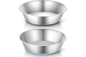 PEGGY11 Rutschfester Edelstahl-Napf für Hunde und Katzen im Doppelpack