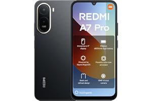 Xiaomi Redmi A7 Pro Smartphone 4+128GB,Black,6.9" Immersive Display | 800nits Super Sunlight Display, 120Hz High Refresh Rate–UAE Type Approved
