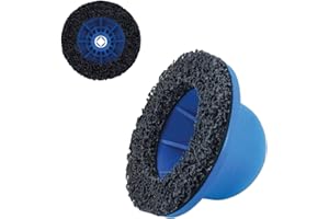 BAKENLON Meuleuse De Moyeu De Roue, 150 mm Brosse de Nettoyage de Moyeu de Roue, Ponceuse de Moyeu de Roue pour Changement de Pneus et Nettoyage des Jantes, Ø Intérieur 90 mm