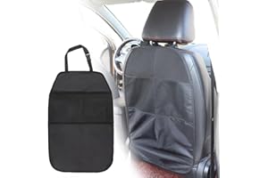 katmerio 2 Protezioni Per Lo Schienale Dell'Auto, Protezioni per Sedile Posteriore Auto,Con Grandi Tasche, In Tessuto Impermeabile,per Mantieni la Auto Pulita e Ordinata