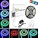 Produktbild ALED LIGHT® LED Streifen 5M / 16.4 ft 300 SMD 3528 RGB Nicht Wasserdicht Saisonbeleuchtung LED Lichtschlauch, Packung für Heim Innendekoration , Farbwechsel-Set mit flexibles Streifen-Licht + 24 K IR-Fernbedienung + Netzteil, Versandkostenfrei