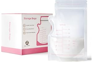 JHEPPBAY 120 Pezzi Sacchetti Latte Materno - 250ml Contenitori Latte Materno, senza BPA, Doppio Sigillo per un Rapido Congelamento e Scongelamento
