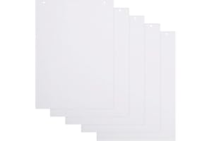 BoardsPlus - Blocco Per Lavagna di Carta a Quadretti, Confezione da 5, Blocchi di Fogli per Cavalletto, Formato A1 (585x810mm), 60gr/m2, 20 fogli per blocco