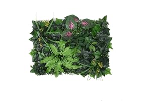 Art Mural Artificiel en Soie Plantes Vertes Eucalyptus Vif Feuilles de Vigne Vigne Faux Feuilles pour la Maison Mariage Fausses Plantes 60x40cm (3)